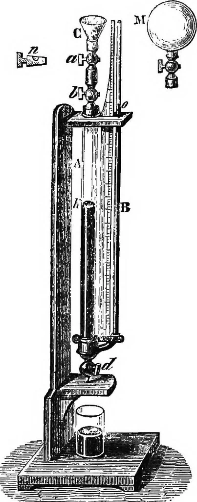 An illustration from Elements of chemical physics, 1860, leaf 664
