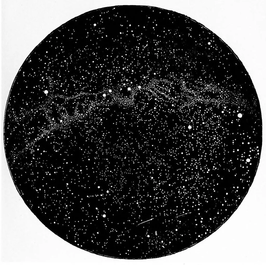 An illustration from Other suns than ours. A series of essays on suns - old, young, and dead, with other science gleanings, two essays on whist and correspondence with Sir John Herschel, 1887, leaf 448