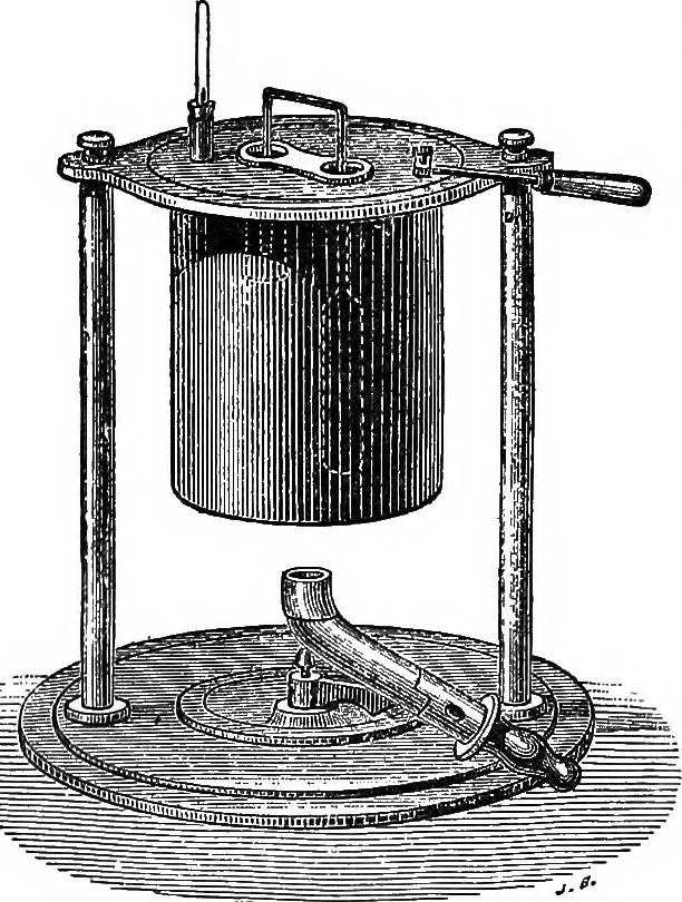An illustration from A laboratory course in experimental physics, 1896, leaf 159