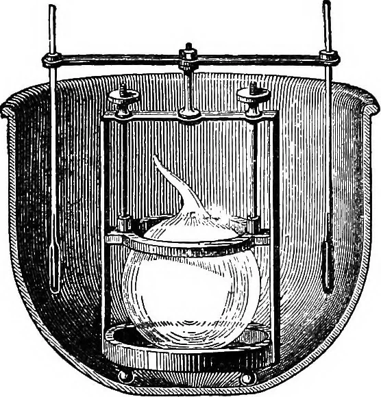 An illustration from A laboratory course in experimental physics, 1896, leaf 186