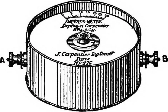 An illustration from A laboratory course in experimental physics, 1896, leaf 241