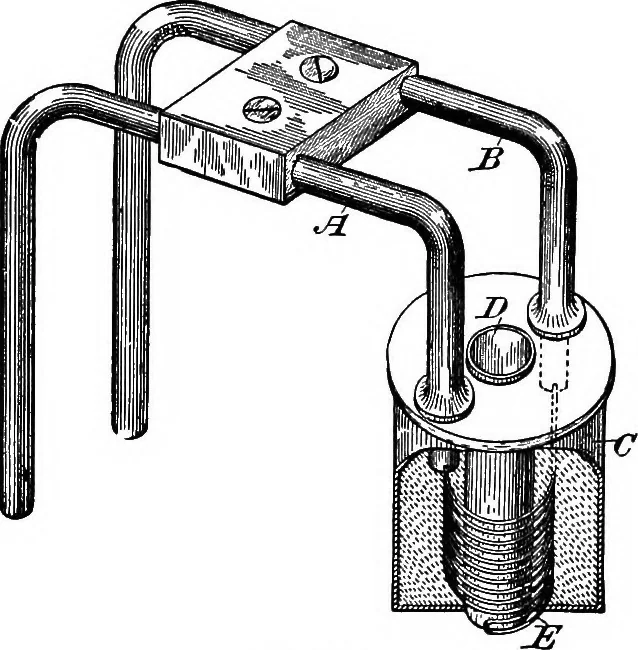 An illustration from A laboratory course in experimental physics, 1896, leaf 256