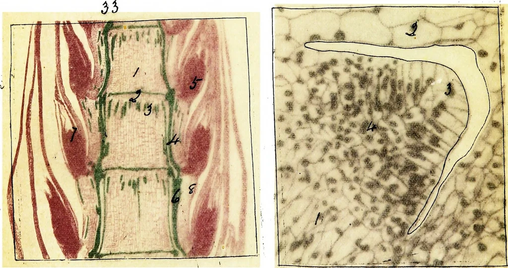 An illustration from Methods in microscopial research; vegetable histology, 1905, leaf 134