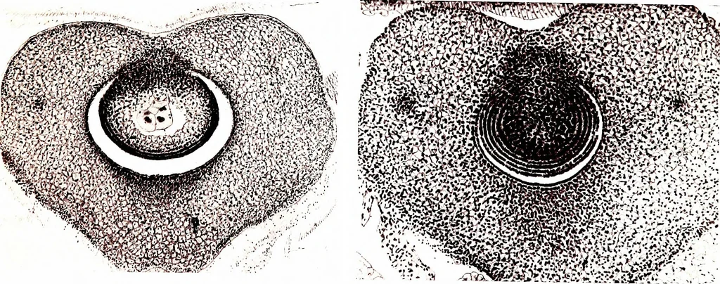 An illustration from Methods in microscopial research; vegetable histology, 1905, leaf 196
