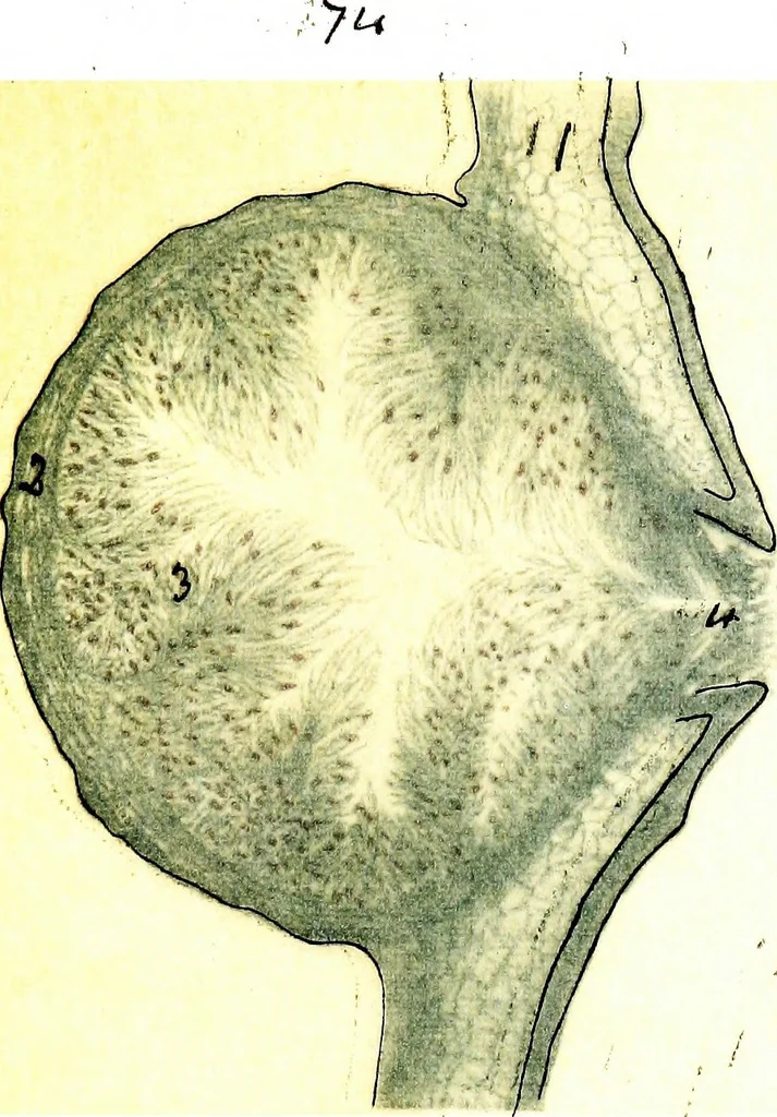 An illustration from Methods in microscopial research; vegetable histology, 1905, leaf 206