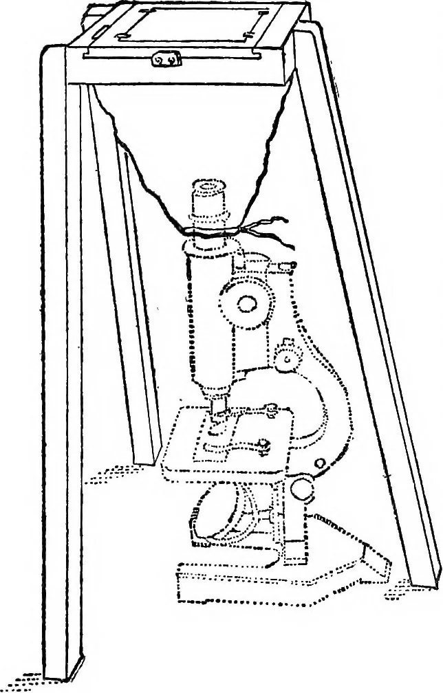 An illustration from The microscope; a simple handbook, 1921, leaf 77