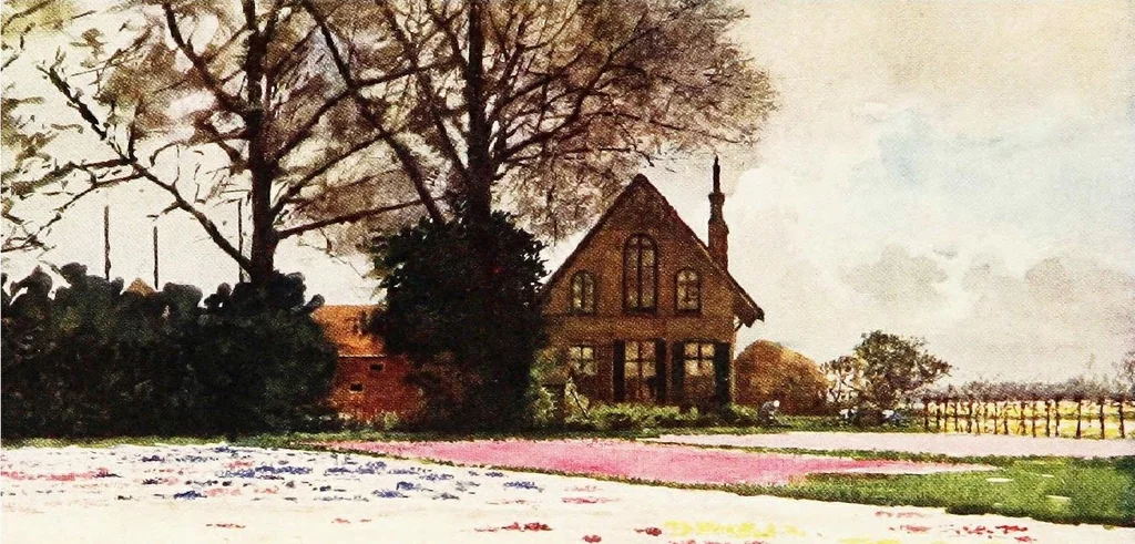 An illustration from Dutch bulbs and gardens, 1909, leaf 93