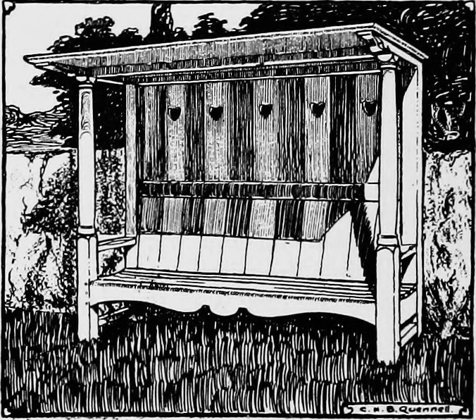 An illustration from The book of garden furniture, 1903, leaf 29