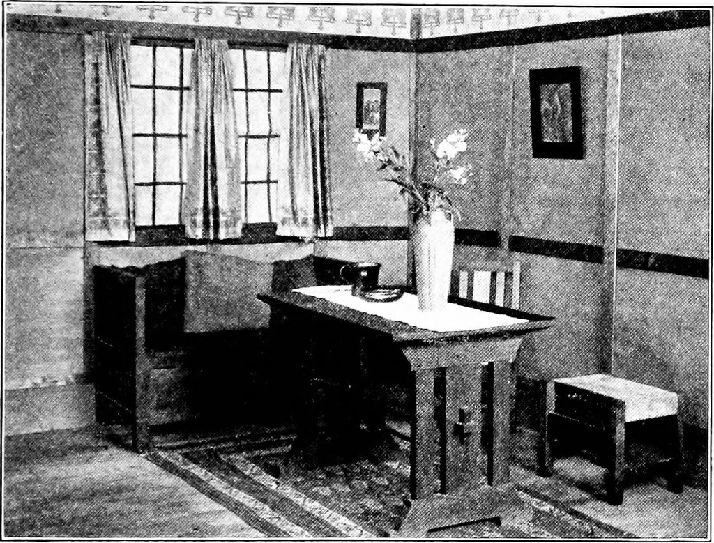 An illustration from Shelter and clothing; a textbook of the household arts, 1913, leaf 100
