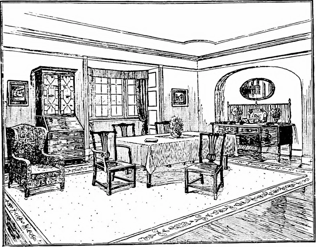 An illustration from Shelter and clothing; a textbook of the household arts, 1913, leaf 112