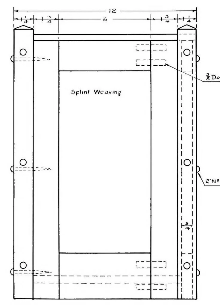 An illustration from Problems in woodwork, 1922, leaf 96
