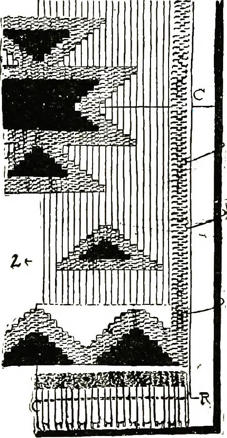 An illustration from The craft of hand-made rugs, 1920, leaf 199