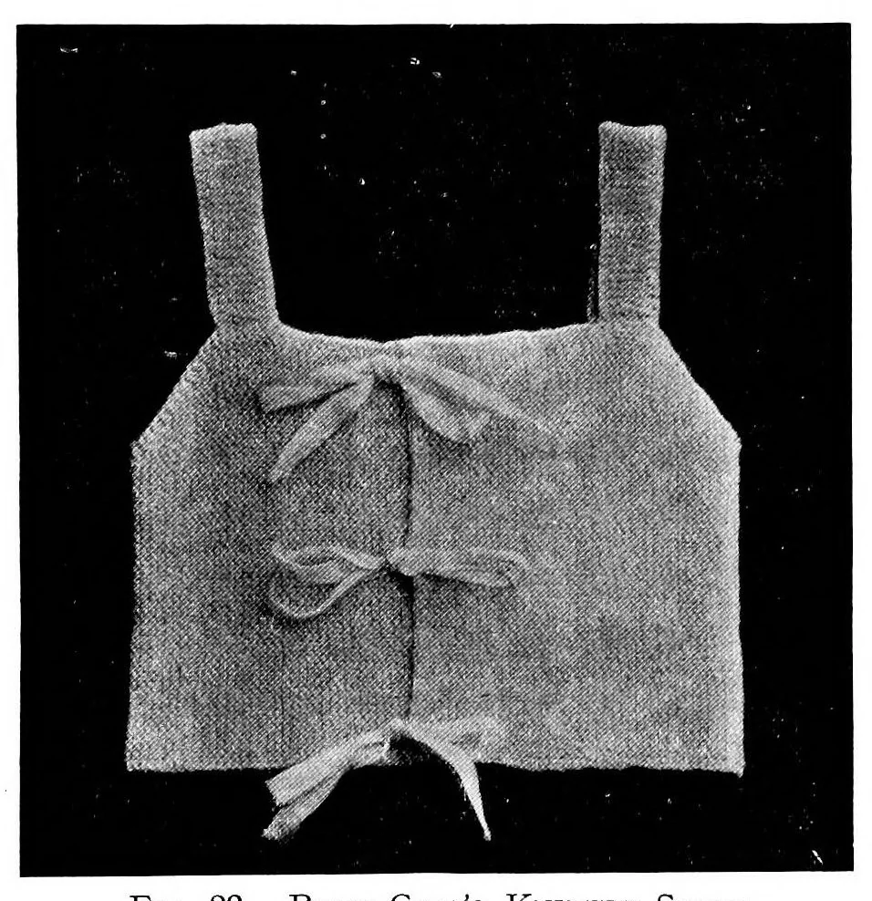 An illustration from Knitting without "specimens"; the modern book of school knitting and crochet, 1915, leaf 100