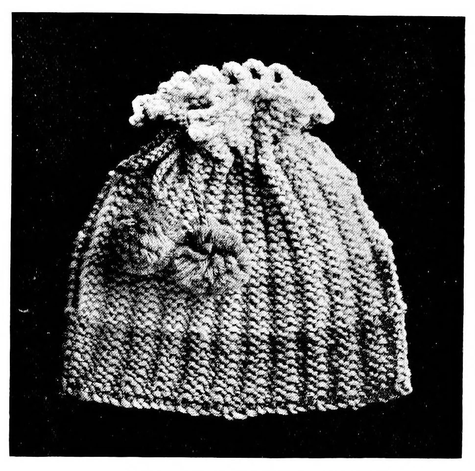 An illustration from Knitting without "specimens"; the modern book of school knitting and crochet, 1915, leaf 108