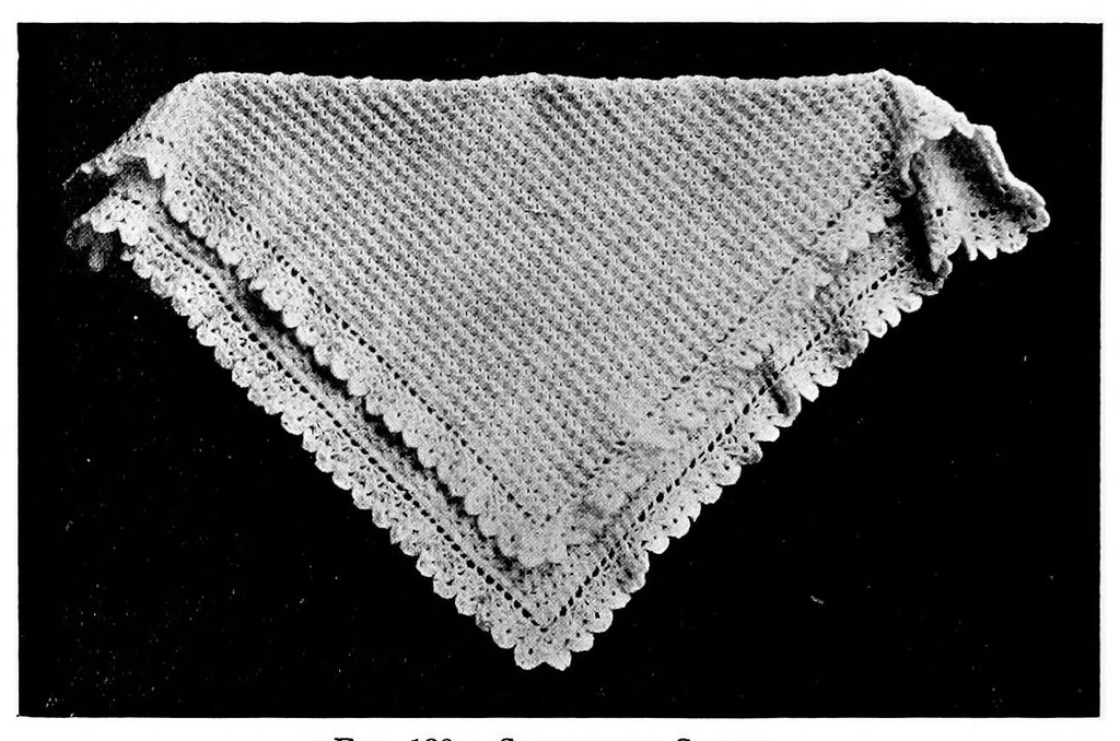 An illustration from Knitting without "specimens"; the modern book of school knitting and crochet, 1915, leaf 183