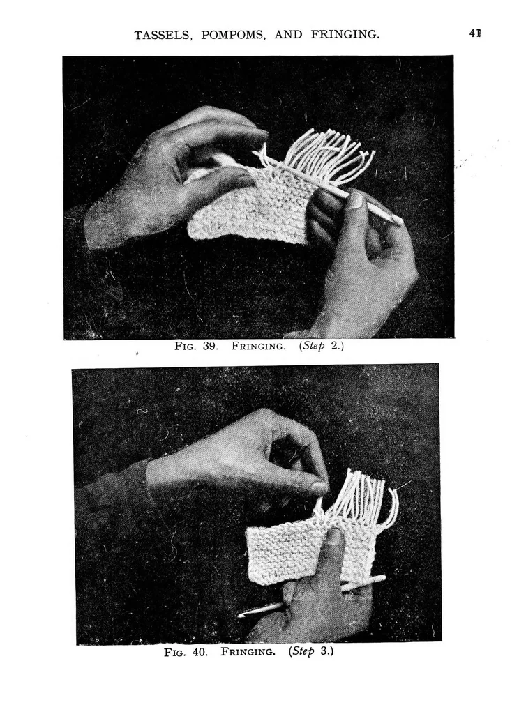 An illustration from Knitting without "specimens"; the modern book of school knitting and crochet, 1915, leaf 46