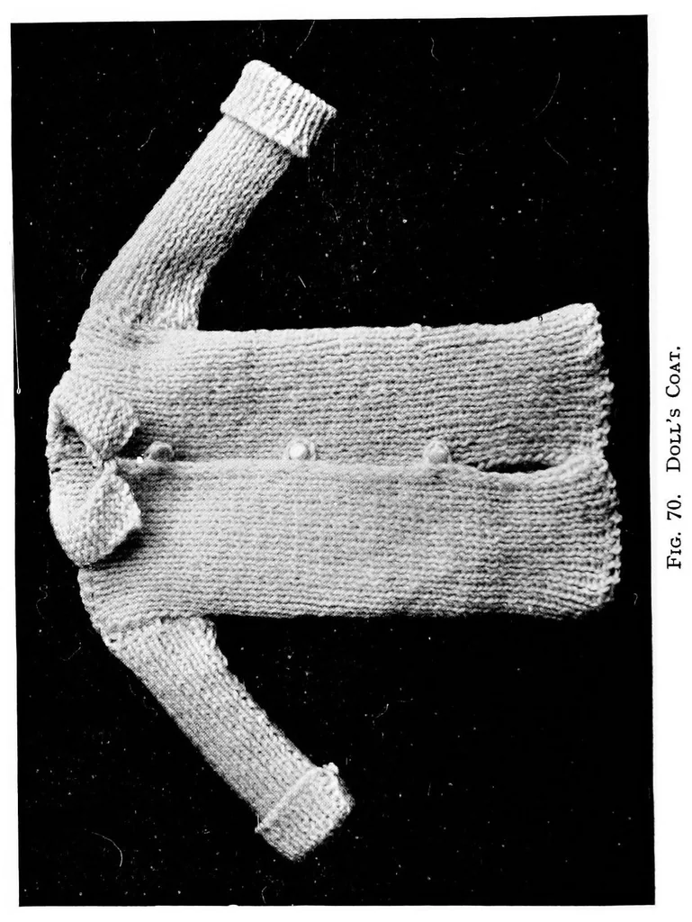An illustration from Knitting without "specimens"; the modern book of school knitting and crochet, 1915, leaf 85