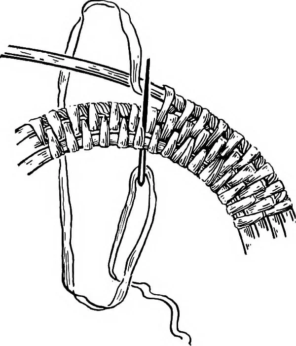 An illustration from Practical and artistic basketry, 1904, leaf 105