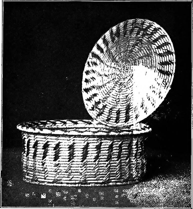 An illustration from Practical and artistic basketry, 1904, leaf 106