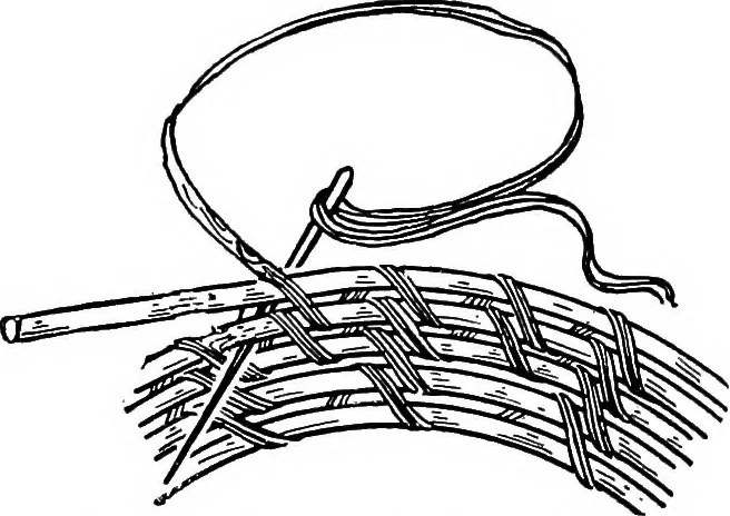An illustration from Practical and artistic basketry, 1904, leaf 107