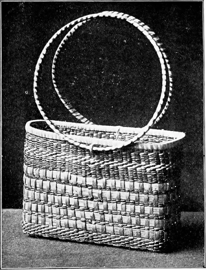 An illustration from Practical and artistic basketry, 1904, leaf 112