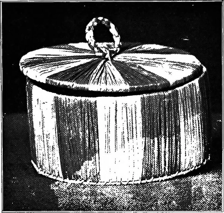 An illustration from Practical and artistic basketry, 1904, leaf 125