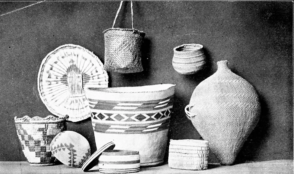 An illustration from Practical and artistic basketry, 1904, leaf 3