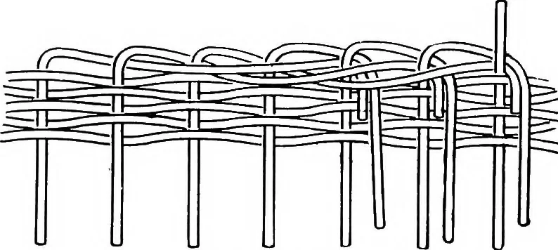 An illustration from Practical and artistic basketry, 1904, leaf 43