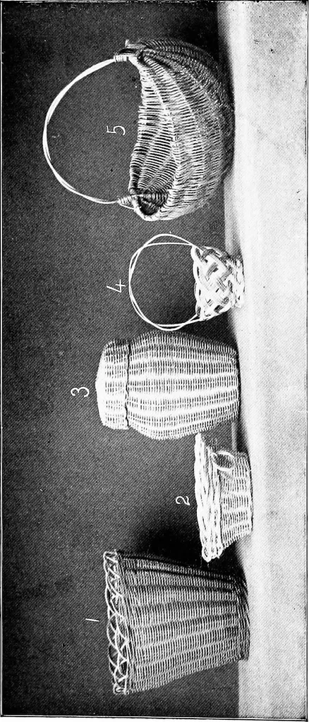 An illustration from Practical and artistic basketry, 1904, leaf 45