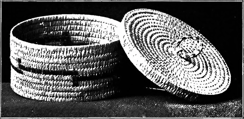 An illustration from Practical and artistic basketry, 1904, leaf 90