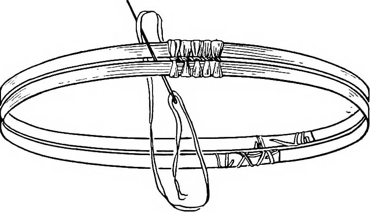 An illustration from Practical and artistic basketry, 1904, leaf 91