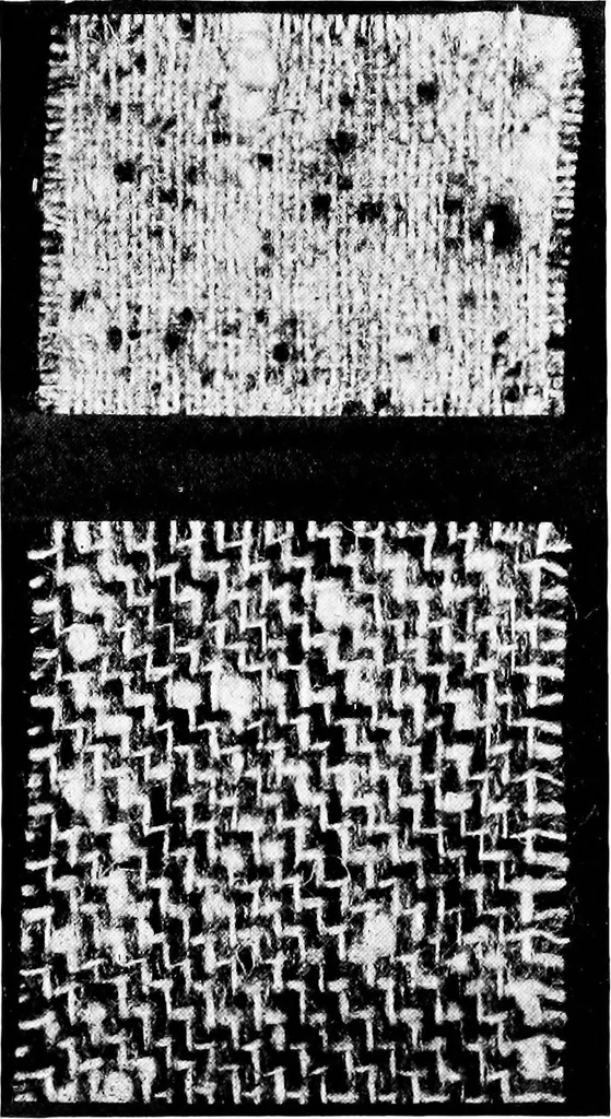 An illustration from Wool substitutes, 1922, leaf 92