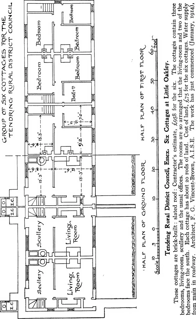 An illustration from Cottages for rural labourers (appendix), 1914, leaf 19