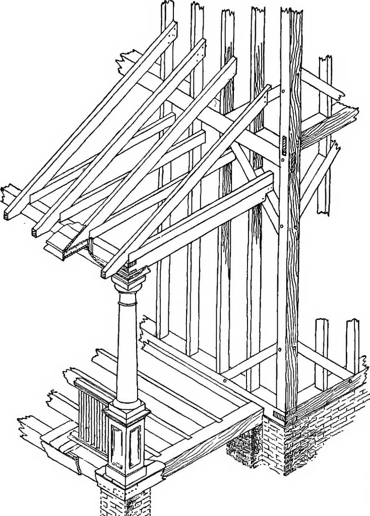An illustration from Constructive carpentry, 1912, leaf 51
