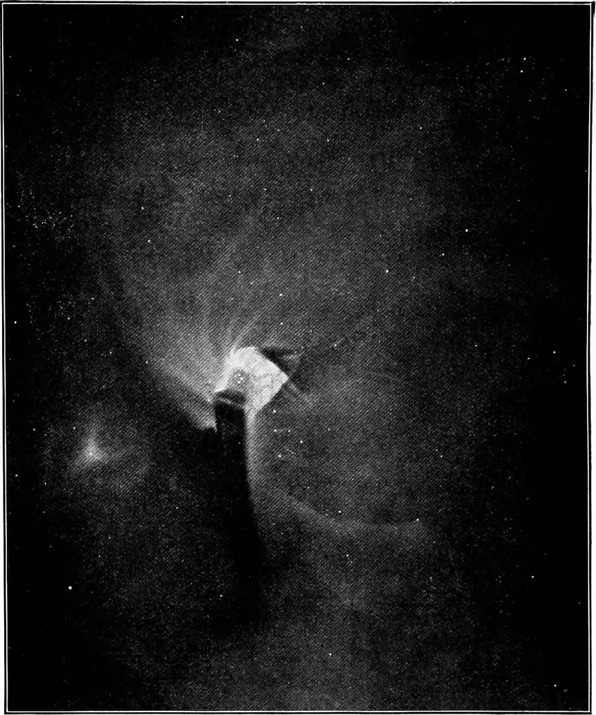 An illustration from Flame, electricity and the camera; man's progress from the first kindling of fire to the wireless telegraph and the photography of color, 1900, leaf 409