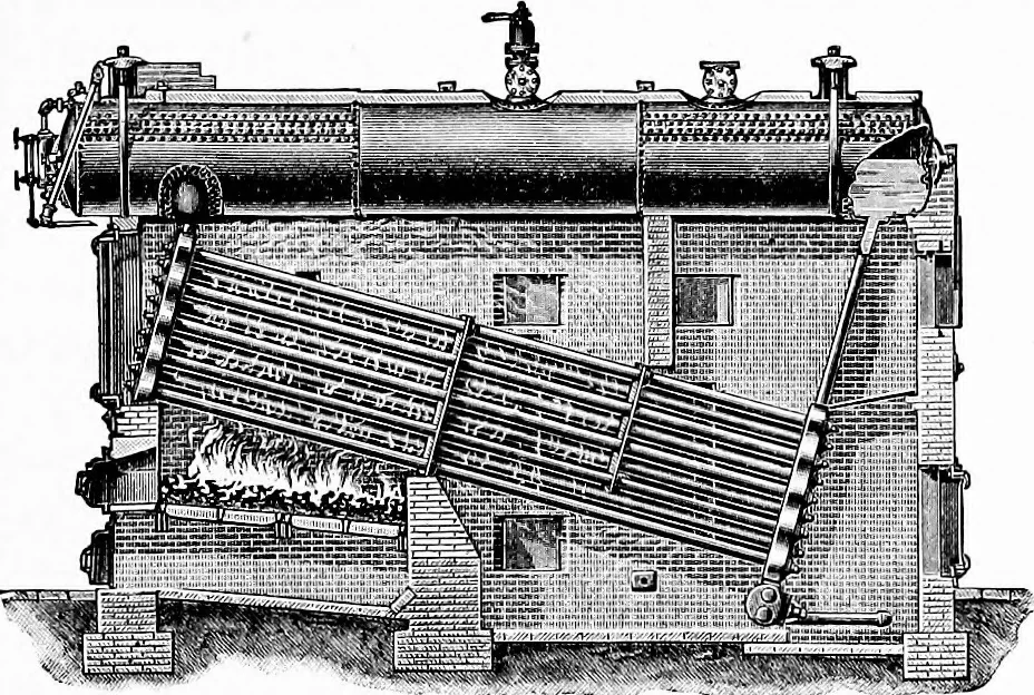 An illustration from Flame, electricity and the camera; man's progress from the first kindling of fire to the wireless telegraph and the photography of color, 1900, leaf 88