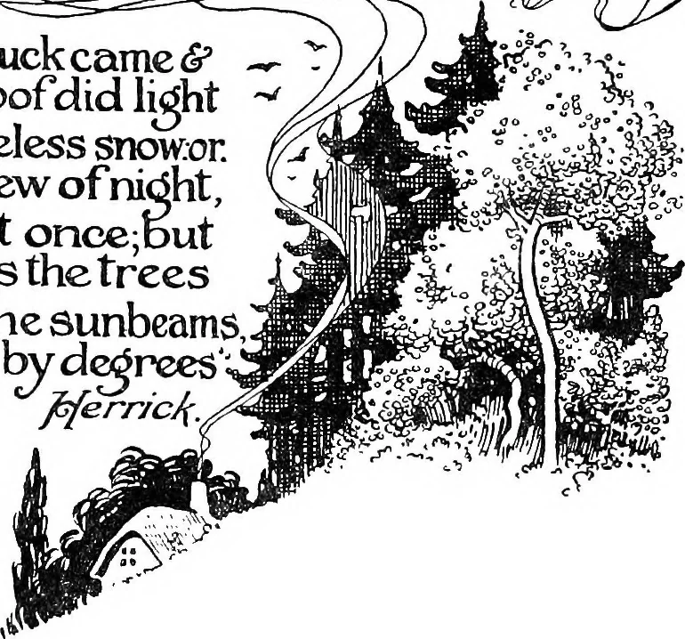 An illustration from The happy garden, 1912, leaf 14