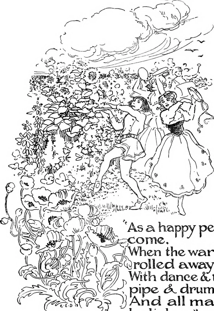 An illustration from The happy garden, 1912, leaf 168