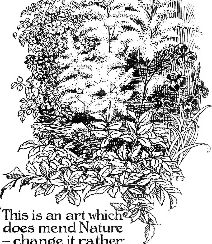 An illustration from The happy garden, 1912, leaf 244
