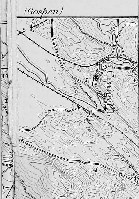 An illustration from Geological and topographical maps, their interpretation and use, a handbook for the geologist and civil engineer, 1911, leaf 162