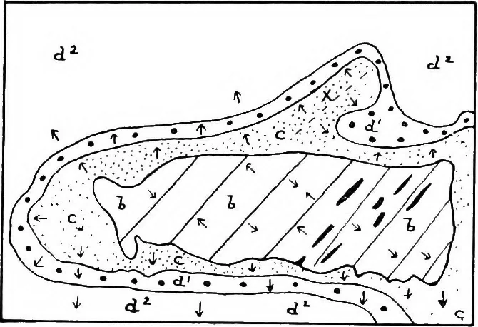 An illustration from Geological and topographical maps, their interpretation and use, a handbook for the geologist and civil engineer, 1911, leaf 78