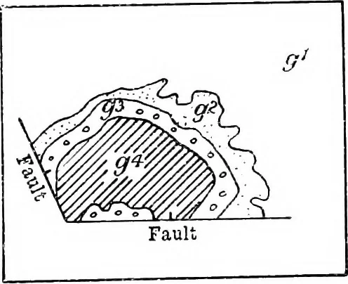 An illustration from Geological and topographical maps, their interpretation and use, a handbook for the geologist and civil engineer, 1911, leaf 91