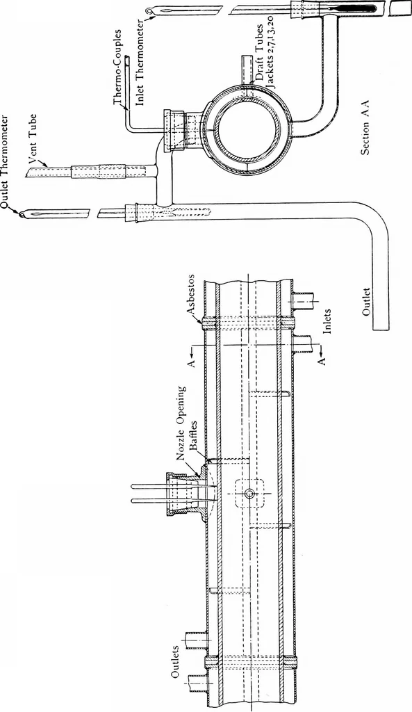 An illustration from Experiments on the rate of heat transfer from a hot gas to a cooler metallic surface, 1916, leaf 27