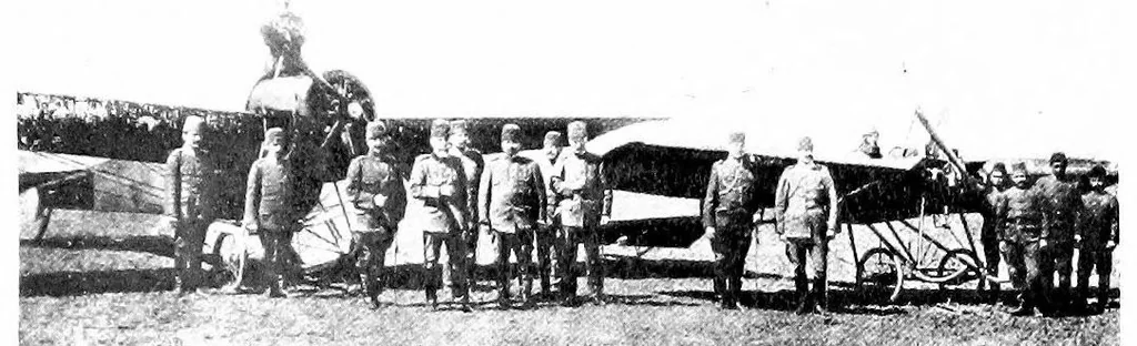 An illustration from The air man, his conquests in peace and war, 1917, leaf 200