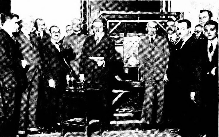 An illustration from Publicity methods for engineers; the proceedings of the first National conference on public information held under the auspices of the American association of engineers, 1922, leaf 96