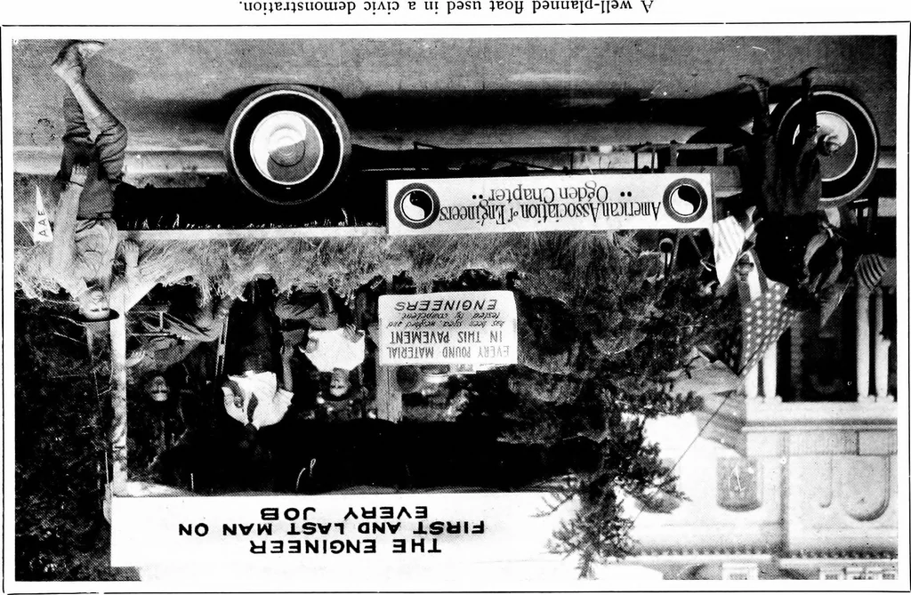 An illustration from Publicity methods for engineers; the proceedings of the first National conference on public information held under the auspices of the American association of engineers, 1922, leaf 99