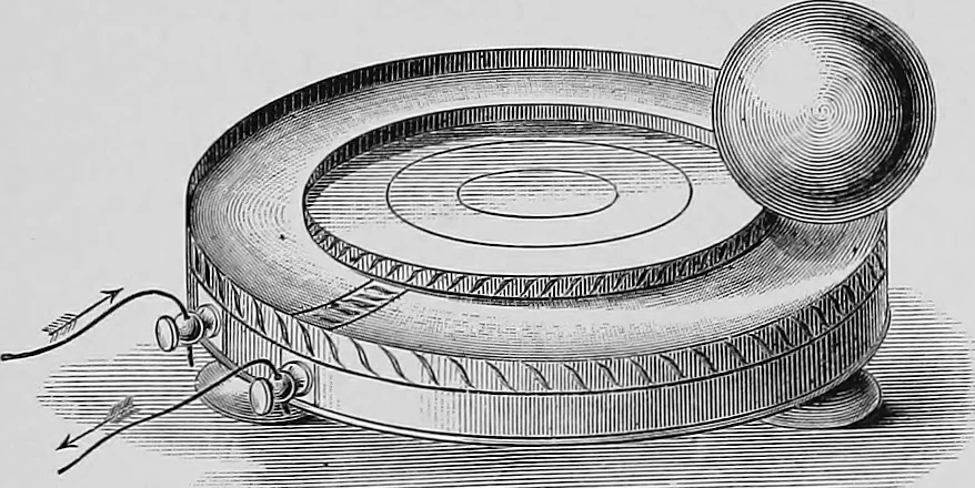An illustration from Modern views of electricity, 1889, leaf 158