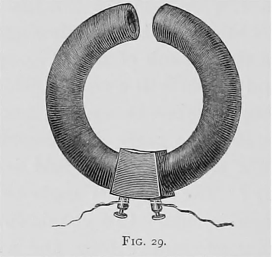 An illustration from Modern views of electricity, 1889, leaf 175