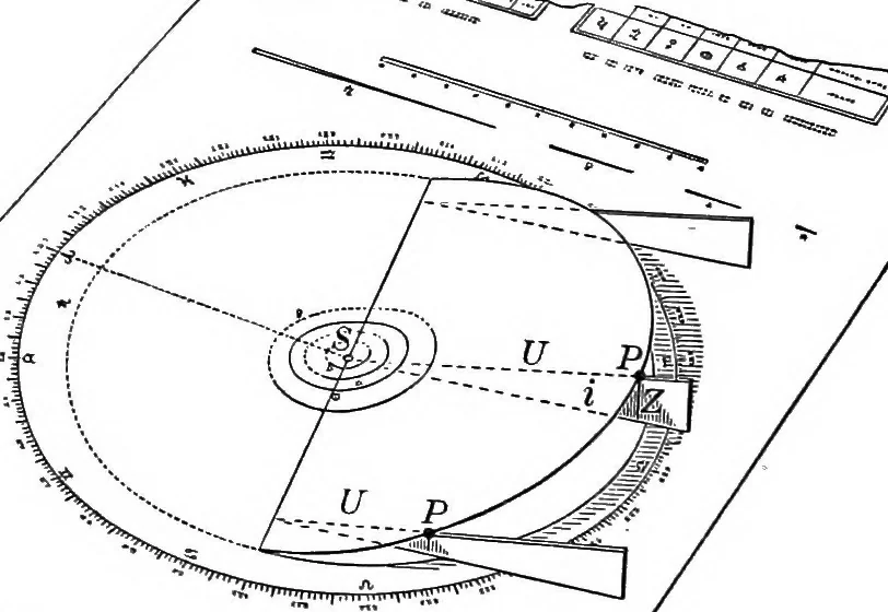 An illustration from Laboratory astronomy, 1905, leaf 169