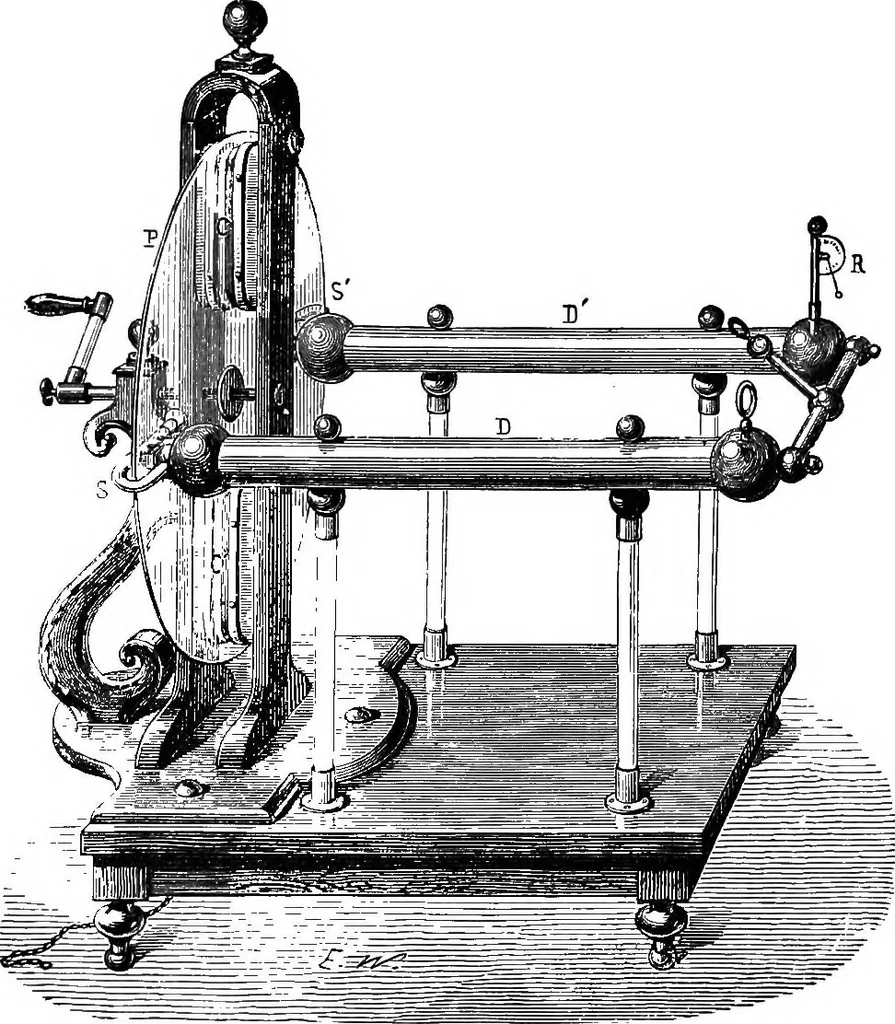 An illustration from Elementary treatise on electricity and magnetism, 1903, leaf 124